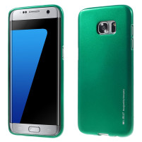 Силиконов гръб ТПУ MERCURY iJelly Metal Case за Samsung Galaxy S7 EDGE G935 зелен